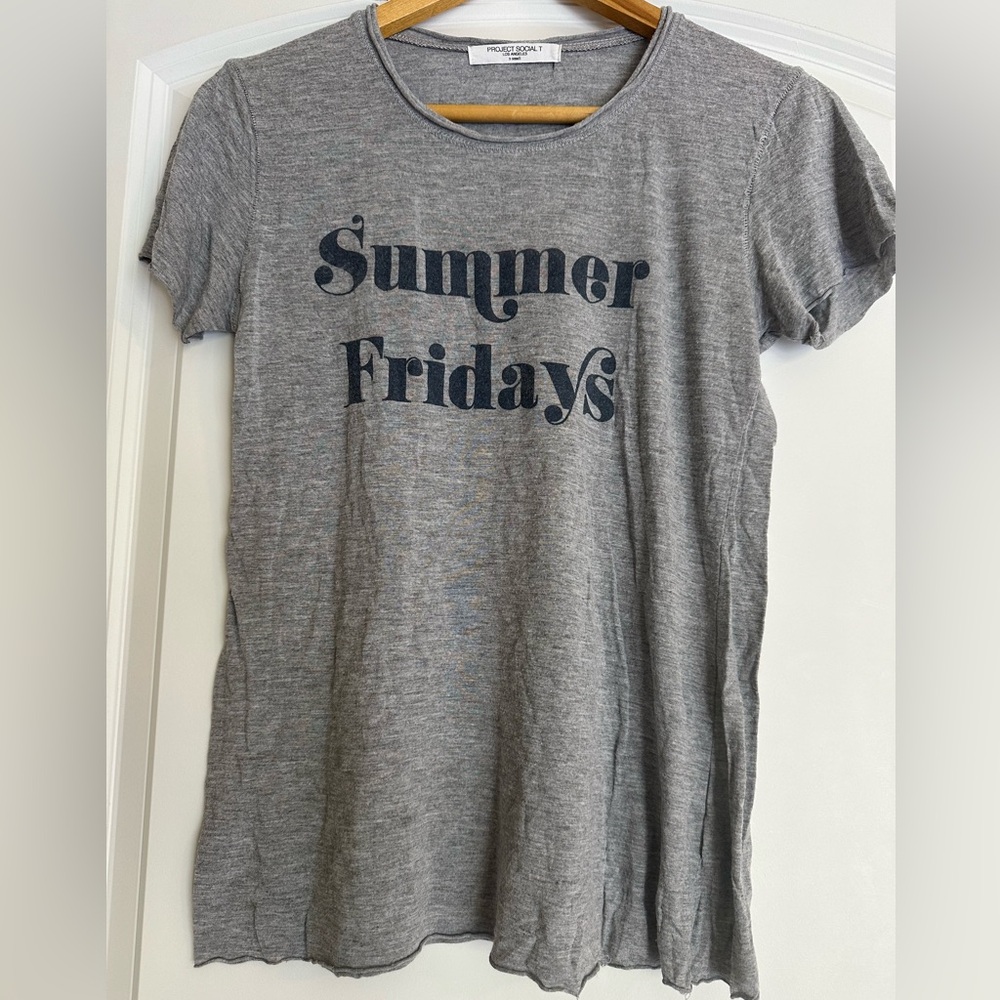 Project Social T Summer Fridays Gray T-shirt